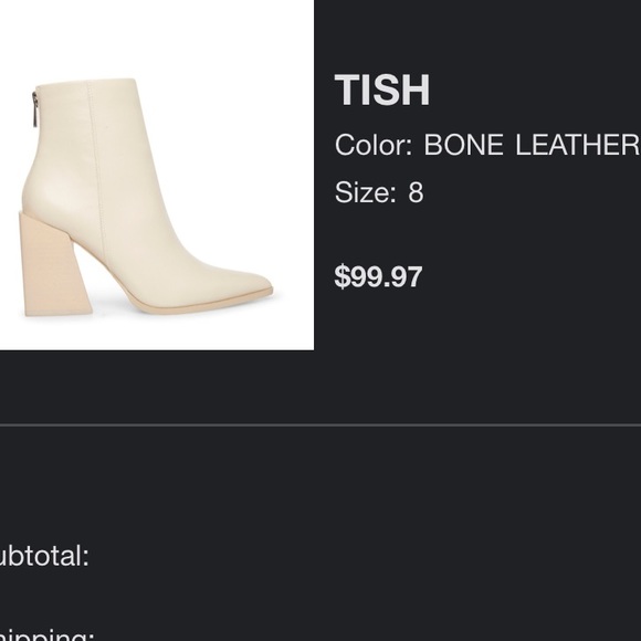 Cream and tan Steve Madden Ankle Booties - Picture 7 of 7